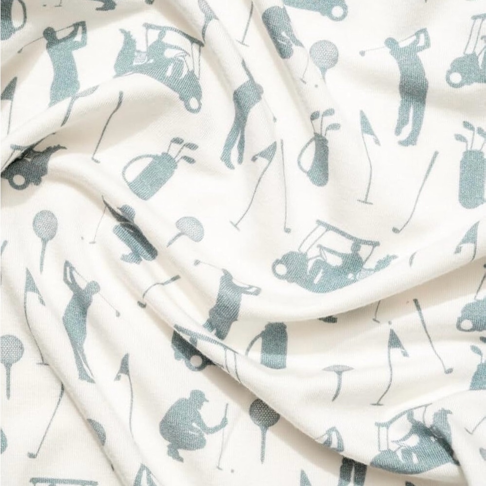 Adorable Golf Print Soft Magnetic Footie - Picture 6 of 8